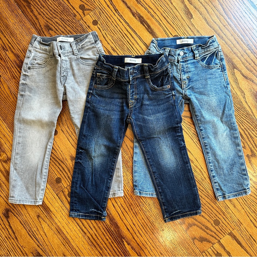 Gymboree Skinny Jeans (3) Pairs Size 3T
